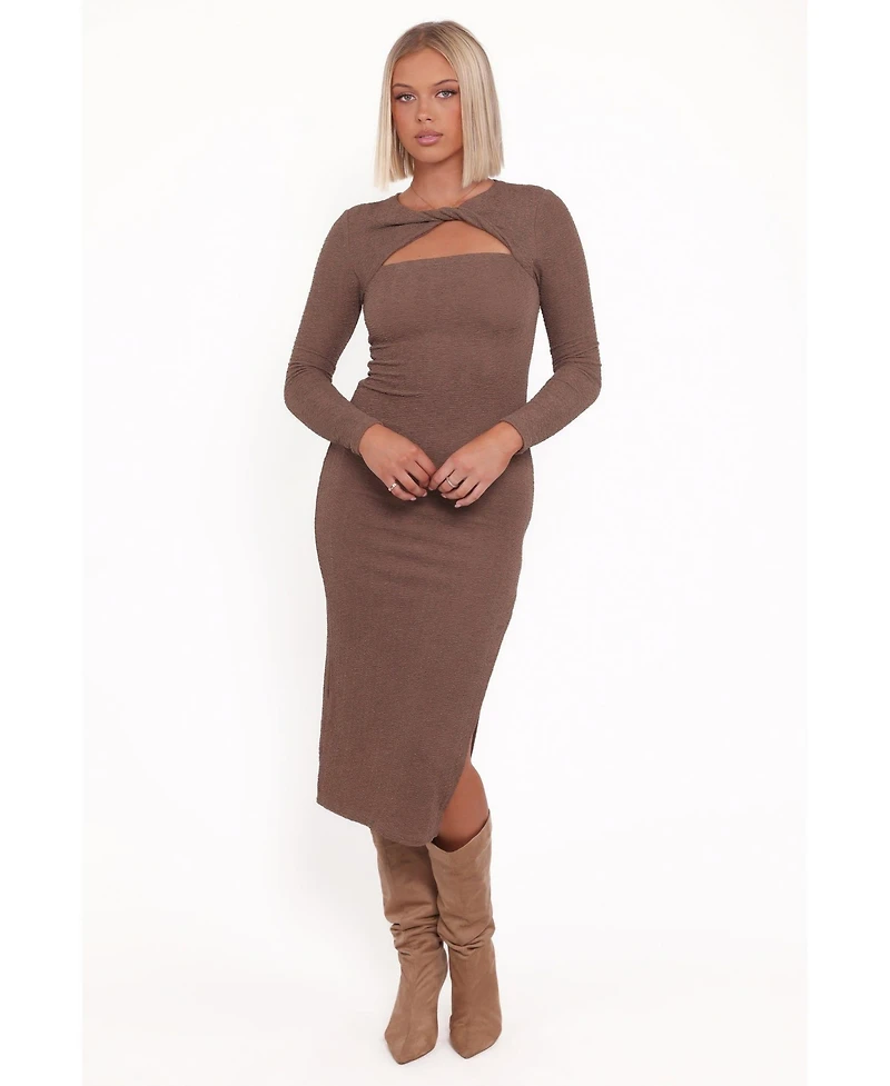 Petal and Pup Women's Laney Long Sleeve Midi Dress
