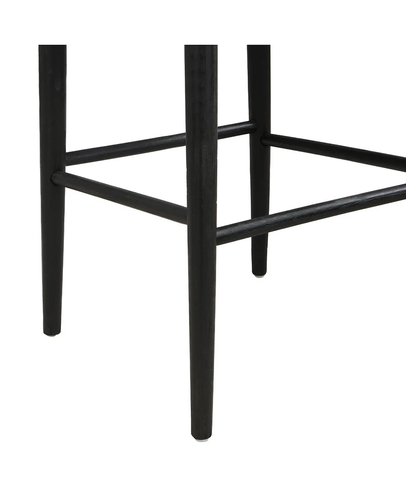 Streamdale Furniture Streamdale Stylish Upholstered Mid-Century Bar Stool with Rubberwood Frame