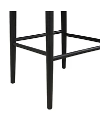 Streamdale Furniture Streamdale Stylish Upholstered Mid-Century Bar Stool with Rubberwood Frame