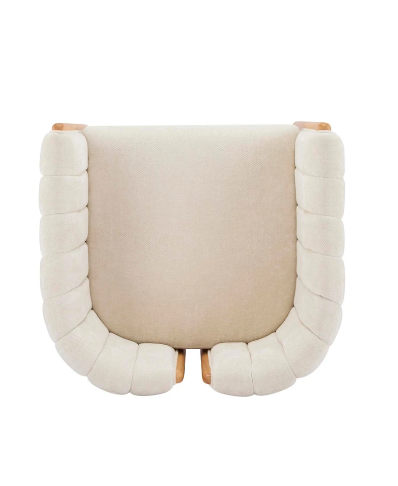 Streamdale Dining Chairs Set of 2, Modern Seating with Rubber Wood Frame