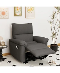 Streamdale Wall Hugger Zero Wall Power Recliner Chair with Usb (Dark Gray)