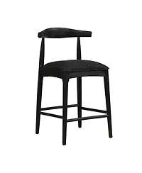 Streamdale Furniture Stylish Upholstered Counter Stool with Curved Backrest