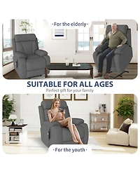 Streamdale Furniture Power Lift Recliner for Elderly, Small Spaces, Remote Control, Dark Gray