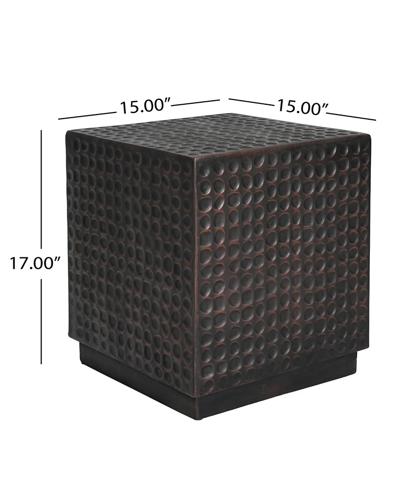 Streamdale Outdoor Side Table, Patio End Table Cube, Coffee Table