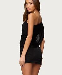 Edikted Women's Fiora One Shoulder Cutout Mini Dress