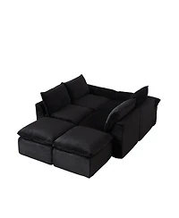 Streamdale Furniture Streamdale Modern corduroy cloud sofa, freely combined
