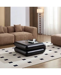 Streamdale Furniture Streamdale Black fiberglass Coffee Table