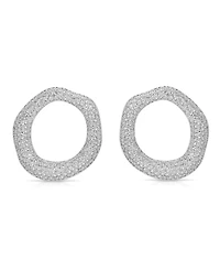 Ettika Open Circle Pave Earrings