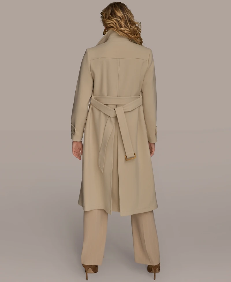 Donna Karan New York Women's Belted Notched-Collar Trench Coat