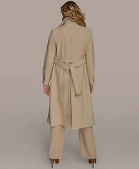 Donna Karan New York Women's Belted Notched-Collar Trench Coat