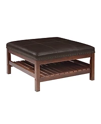 Convenience Concepts 32" Rubberwood Silverton Coffee Table Cocktail Ottoman