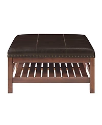 Convenience Concepts 32" Rubberwood Silverton Coffee Table Cocktail Ottoman