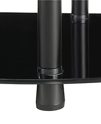 Convenience Concepts 12" Glass Half-Circle Entryway Hall Table