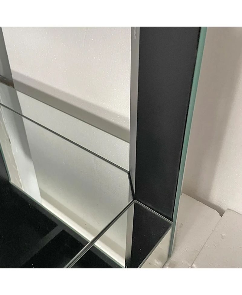 Streamdale Furniture Baked curved mirror Coffee Table for Living Room