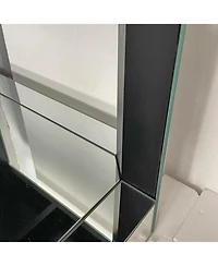 Streamdale Furniture Baked curved mirror Coffee Table for Living Room