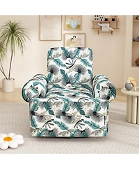 Streamdale Furniture Manual Recliner Sofa Swivel Rocker Chair with Adjustable Backrest