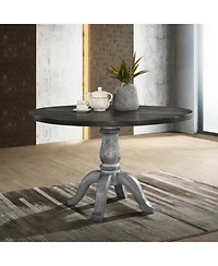 Streamdale Furniture Iris Weathered White Wood 5-Piece Dining Set