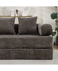 Streamdale Furniture Convertible Sleeper Sofa: Versatile, Space-Saving Chenille Fabric Sofa Bed