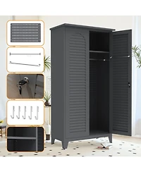 Streamdale Furniture 73" Tall Metal Tool Storage Cabinet with Ample Storage for Garage, Warehouse, Garden, Office, Bath