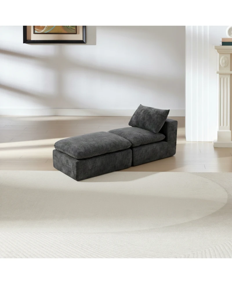Streamdale Furniture Modern Chenille Cloud Sofa - Freely Combinable & Comfortable