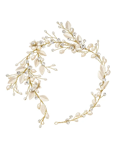 Untamed Petals Harlow Pearl and Crystal Hair Vine