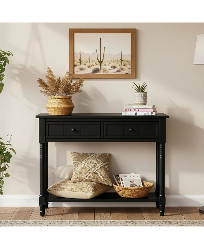 Streamdale Furniture Daisy Series Console Table (Black