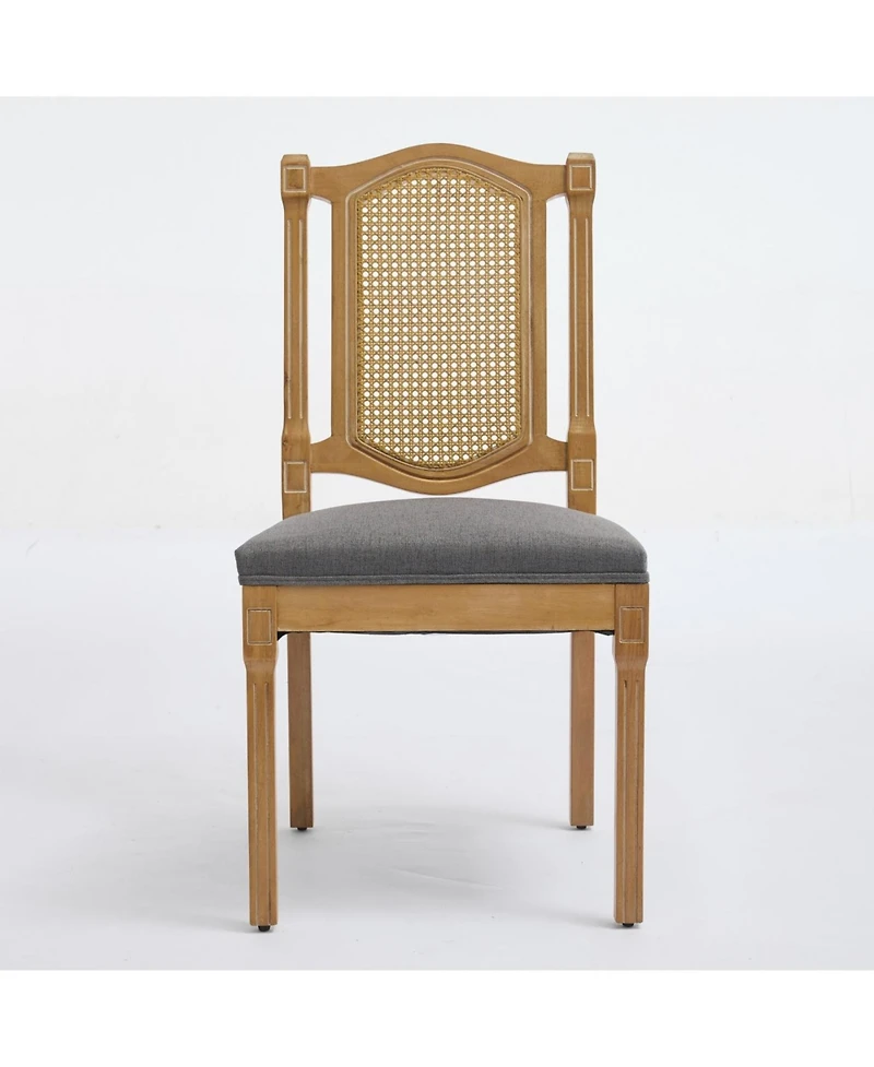 Streamdale Furniture Solid Wood Rattan Back Dining Chair