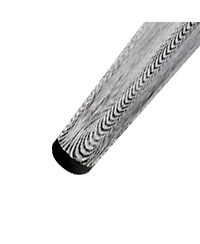 Streamdale Furniture Set of 6 Silver & White Dining Chairs, 37" High, Ergonomic Pu Backrest