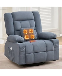 Streamdale Furniture Streamdale Kneading Massage Rocker Recliner Chair with Heat, Cup Holders & Usb Port