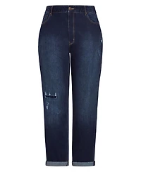 Avenue Women's Girlfriend Rip Jean
