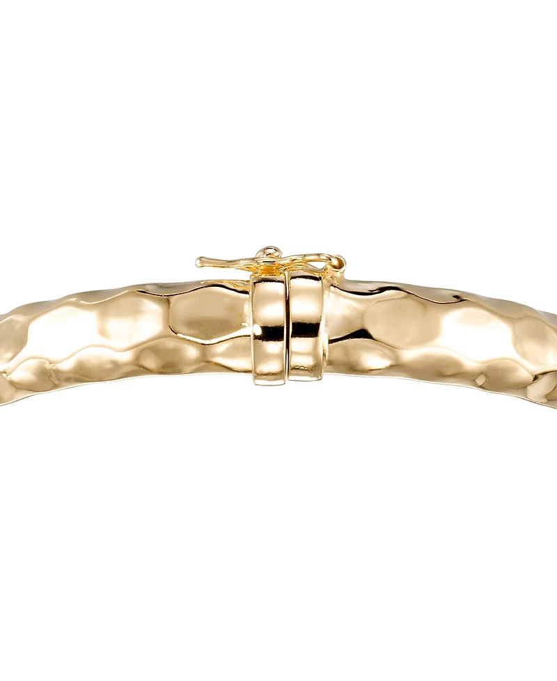 Macy's Hammered Textured Figure Bracelet in 14K Yellow Gold Over Sterling Silver