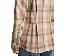 Lucky Brand Women's Plaid Button-Down Shirt