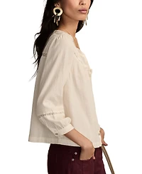 Lucky Brand Women's Lace Long-Sleeve Shirt