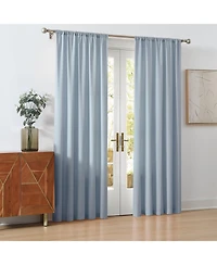 Cannon Percale 200 Thread Count Solid 100% Cotton Drape Pair 2 Piece Window Curtain