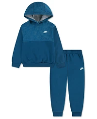 Nike Boys' 4-7 Sportswear Color-Blocked Hoodie and Pants, 2-Piece Set