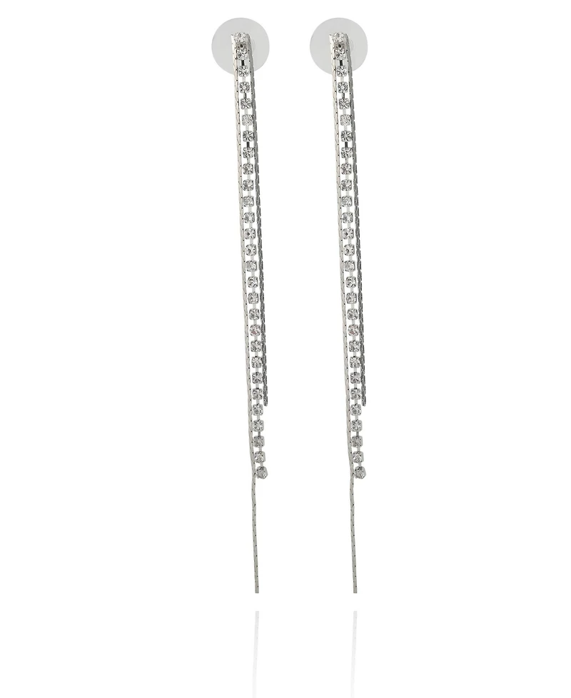 BCBGeneration Chain Fringe Long Drop Earrings