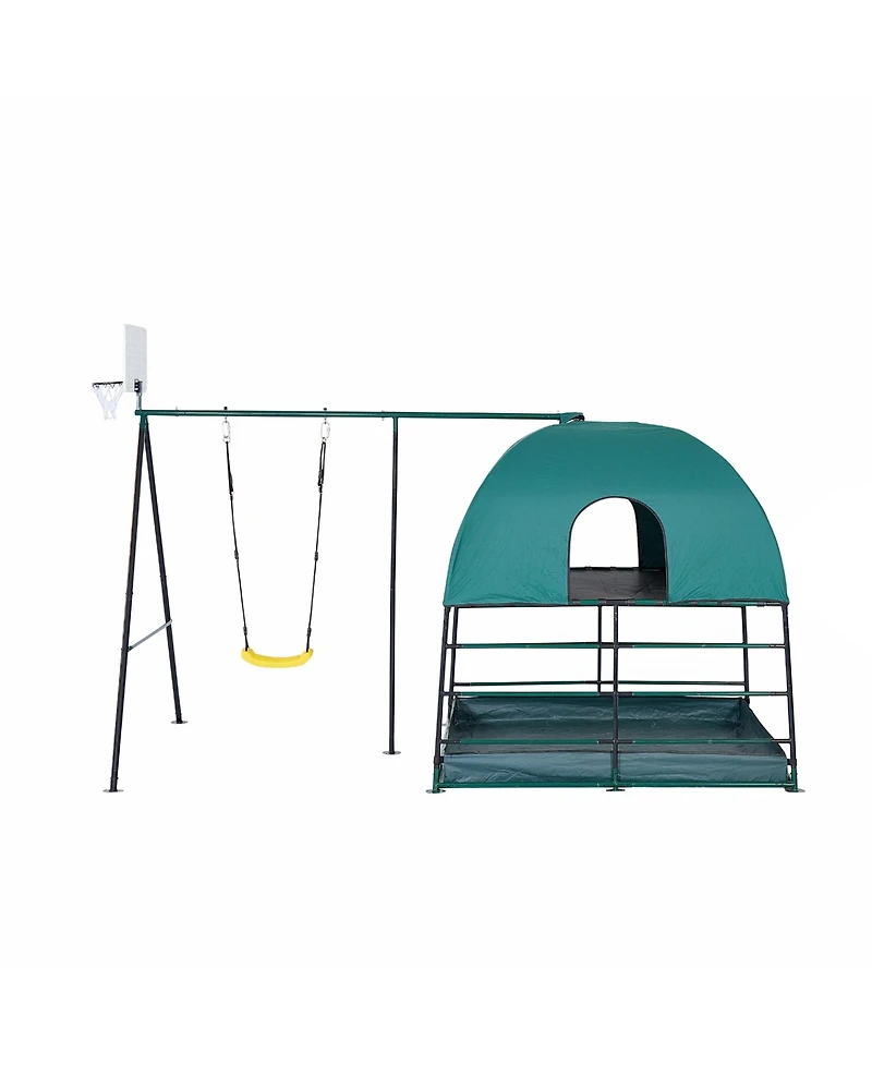 JumpKing Kids Climbing Den & Outdoor Playset