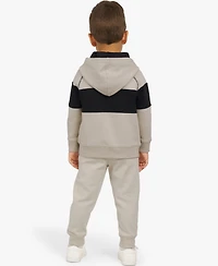 Champion Boys' 4-7 Colorblock Long-Sleeve Sweater and Joggers, 2-Piece Set