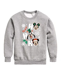 Disney Boys' 8-20 Mickey and Friends Graphic Long-Sleeve Sweatshirt