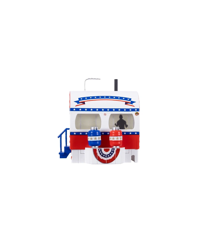 Lionel Patriotic Plug-Expand-Play Mobile Home Trailer O Gauge Model Train Accessory