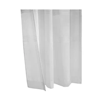 Habitat Alicante Sheer Dual Header Slub Sheer Fabric Curtain Panel for Brighten Any Living Space