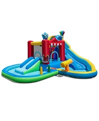 Hongge Inflatable Wet and Dry Water Park with Slide, Pool, and Bounce House Combo