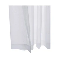 Habitat Cote d'Azure Sheer Grommet Exclusive Curtain Panel for Living Room 112" x 84" White