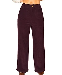 Cupshe Women's Merlot Burgundy Pants