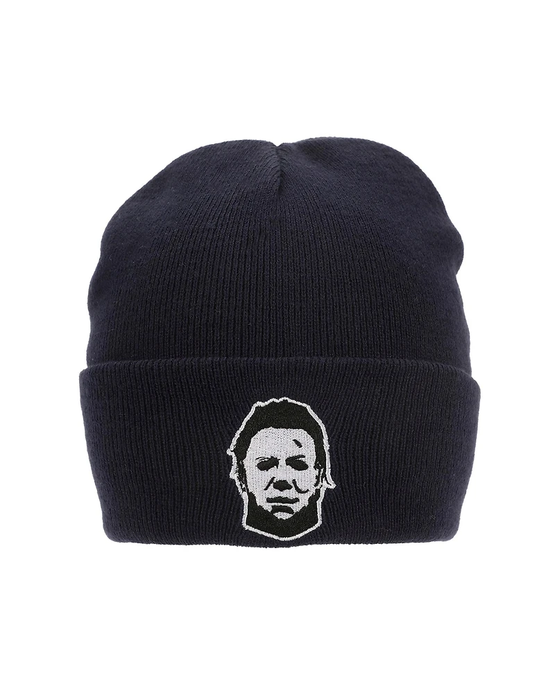 Halloween Men's John Carpenter s Michael Myers Navy Cuff Beanie.