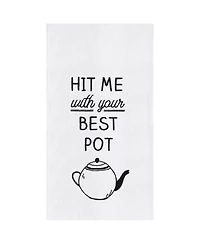 C&F Home Best Tea Pot Kitchen and Bathroom Embroidered Hand Towel