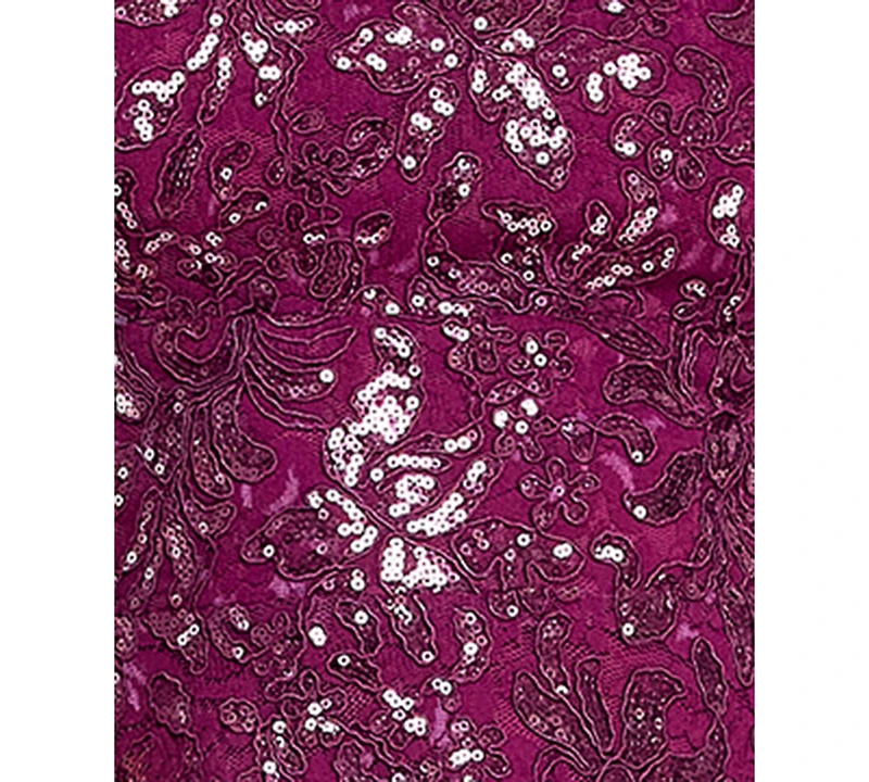 Emerald Sundae Juniors' Sequined Lace Fit & Flare Dress