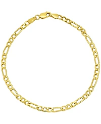 Macy's Figaro Link Bracelet in 18k Yellow Gold