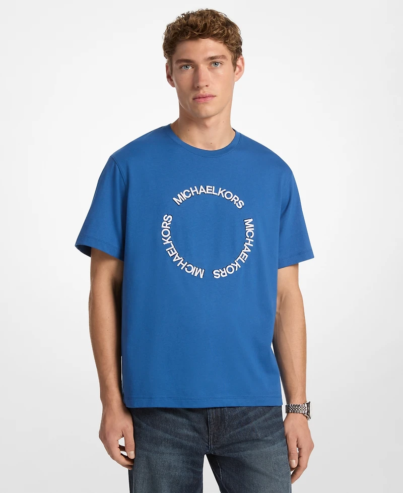 Michael Kors Men's Circle Shadow Logo T-Shirt