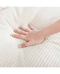 Streamdale Furniture Big Deep Seat U-Shaped Corduroy Sectional Couch, Beige